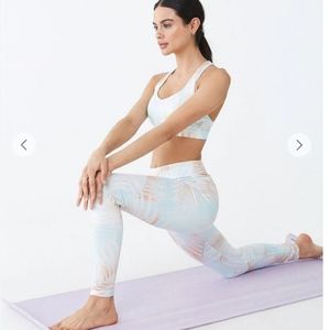 F21 Active Leaf Print Leggings